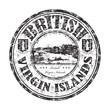 British Virgin Islands grunge rubber stamp
