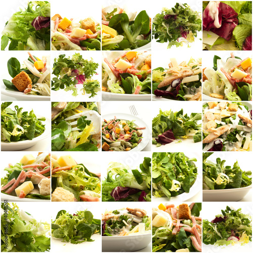 Photo: group of different salads group of different salads