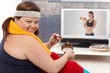 Photo: Fitness or chocolate cake Fitness or chocolate cake