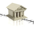 bank crisis 3d concept bank crisis 3d concept