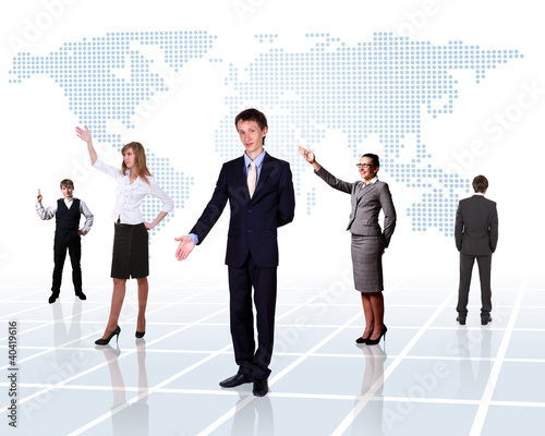 Foto: World map and social network World map and social network