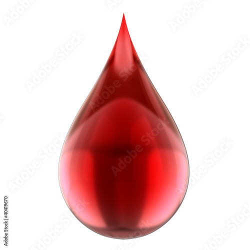 Illustration: blood drop isolated blood drop isolated