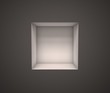 empty exhibition shelf