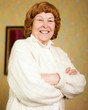 elderly woman with a cheerful smile