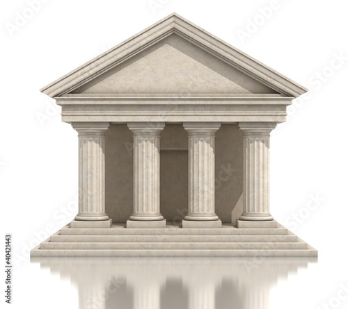 Illustration: temple 3d illustration temple 3d illustration