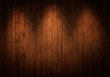 Innenraum mit Holzwand und 3 Spots Innenraum mit Holzwand und 3 Spots