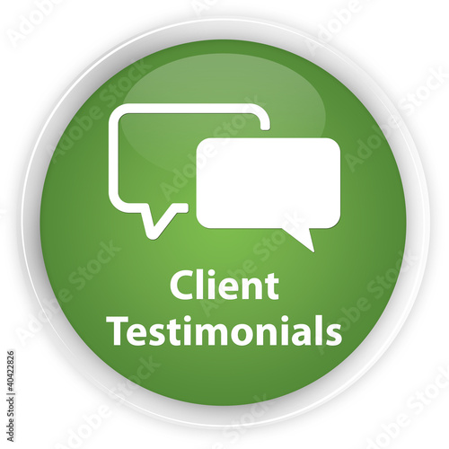 Illustration: Client Testimonials green button Client Testimonials green button