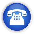 Telephone blue button