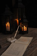 Wedding Guest Book and Candles