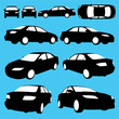 vector silhouette - automobile