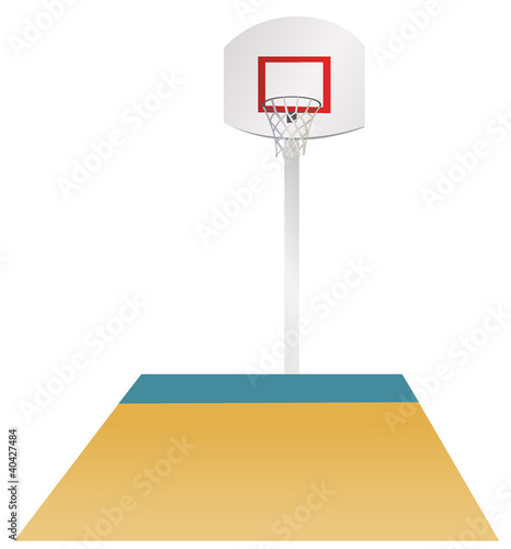 Vector: Basketball area Basketball area