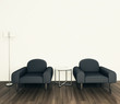 minimal modern interior armchair