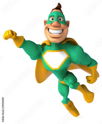Ilustração: Superhéros vert Superhéros vert