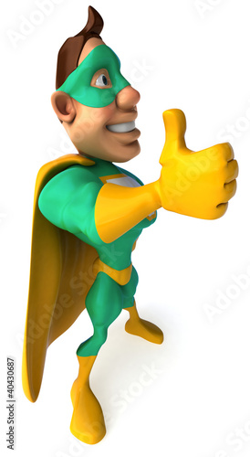 Ilustração: Superhéros vert Superhéros vert