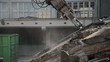 Hausabriss mit einem Bagger in 1080 HD