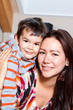 Young mother with son