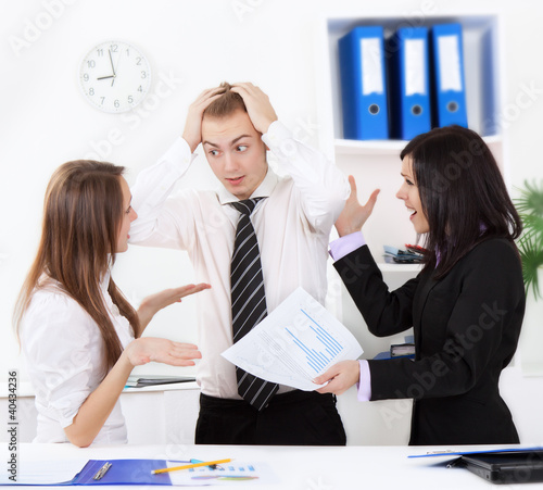 Photo: young business people in office young business people in office