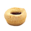 swedish  pastry against white background