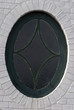 Closeup oval window Closeup oval window