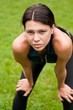 Relax - tired person after jogging