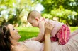 Enjoying life - happy mother with child Enjoying life - happy mother with child