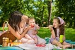 Picnic - mother with children