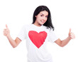 Foto: woman with thumbs up woman with thumbs up