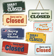 Vintage sign Closed
