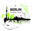 Berlin skyline abstract