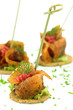 Finger food with smoked salmon