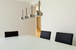 beautiful interior modern house, dining table