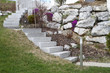 Gartenanlage mit Treppe
