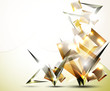 abstract background with volume figures