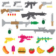 Game guns vector