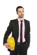 architetto con caschetto