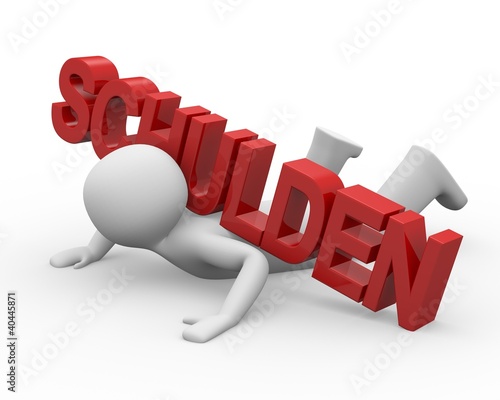 Illustration: Schulden Schulden