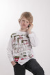 Junge Telefonierend