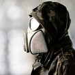 soldier with mask