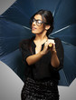 woman with umbrella