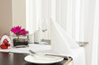 Restauraant table setup