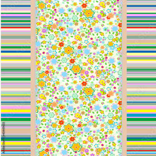 Vector: Abstract flowers background Abstract flowers background