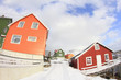 orange and red houses of Henningsvær
