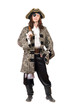 Photo: Man dressed as pirate. Isolated Man dressed as pirate. Isolated