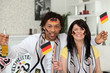 German couple supporting their national team German couple supporting their national team