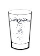 Glass with water