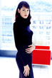 Photo: Woman in black. Woman in black.