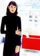Photo: Woman in black. Woman in black.