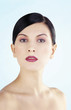 Portrait of a woman with makeup.