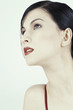 Portrait of a woman with makeup.
