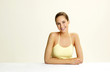 Woman smiling at the camera.